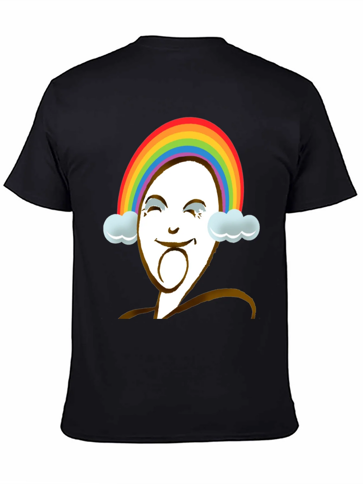 Rainbow Face Graphic Tee - Unique Design product image 4