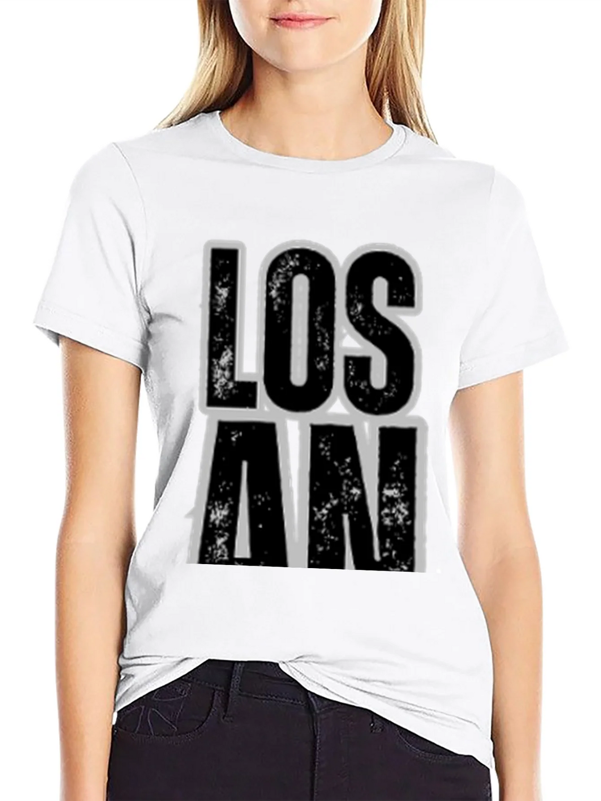 Los An Graphic Print Black T-Shirt product image 8