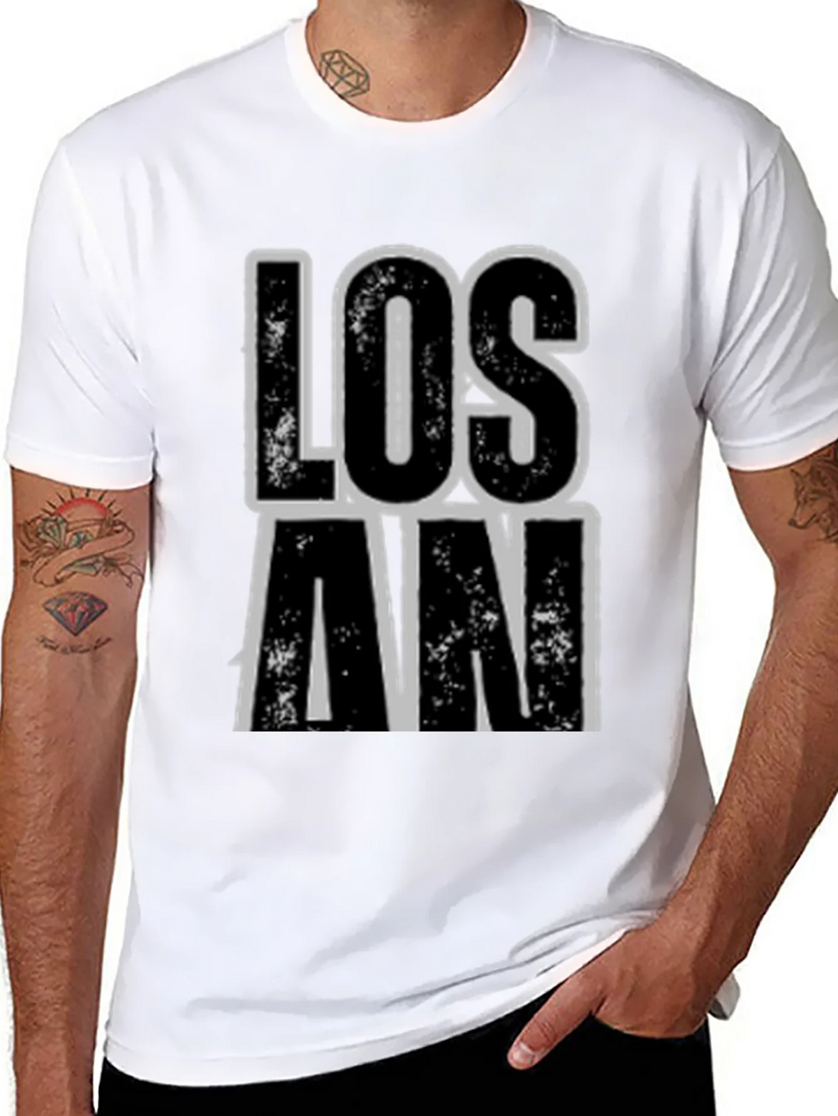 Los An Graphic Print Black T-Shirt product image 7