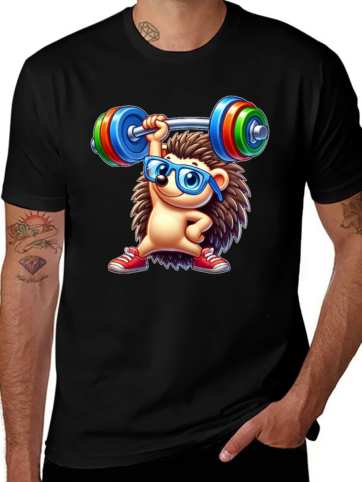 Workout Hedgehog Graphic Tee product image 1