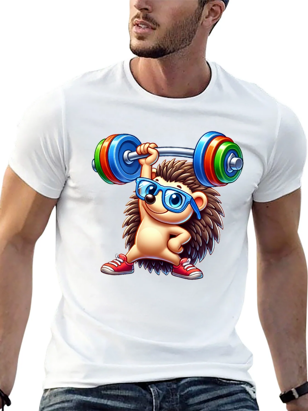 Workout Hedgehog Graphic Tee product image 12