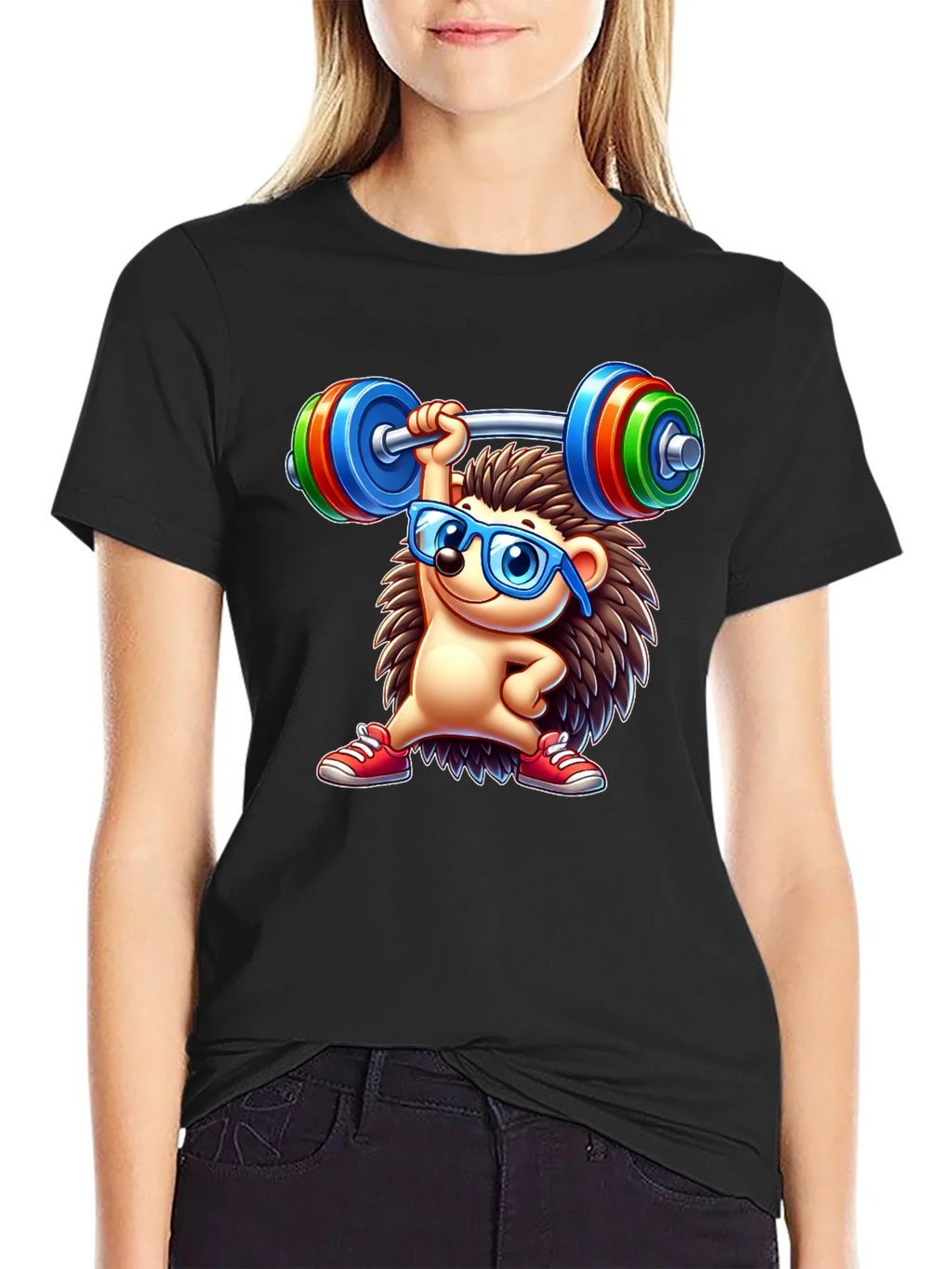 Workout Hedgehog Graphic Tee product image 2