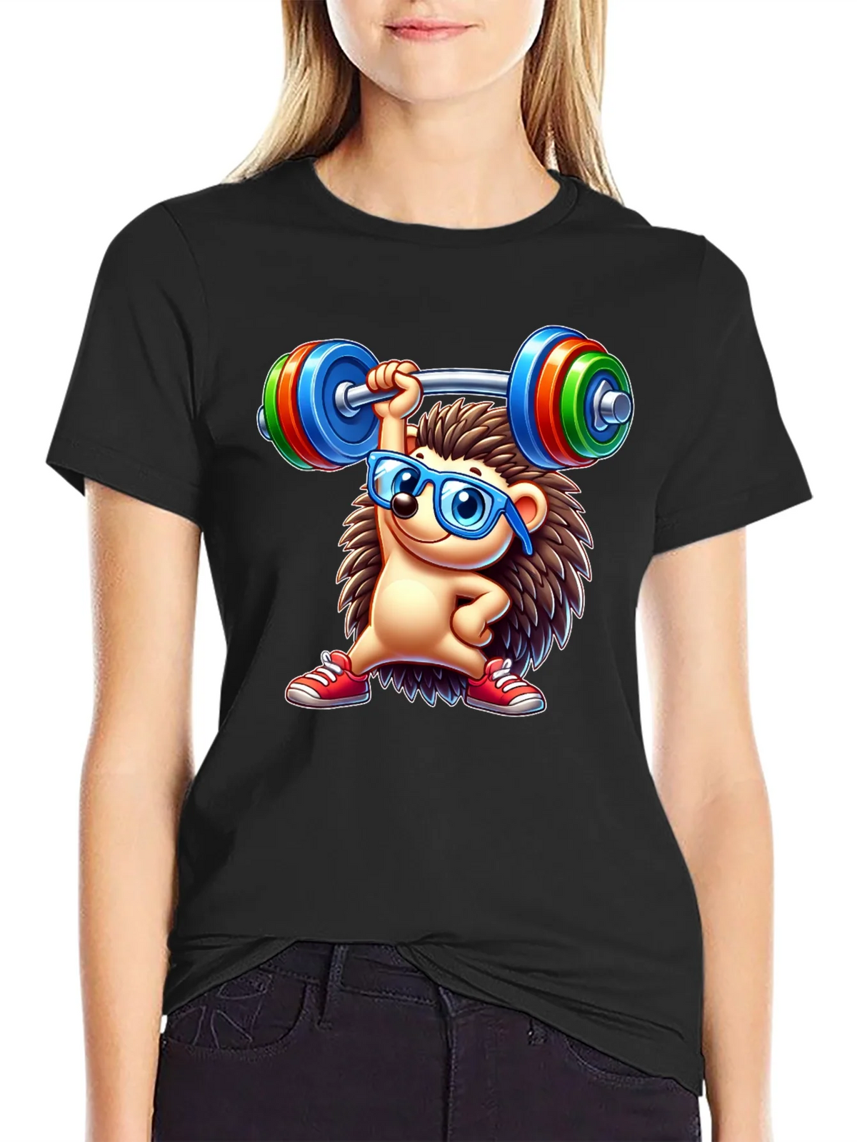Workout Hedgehog Graphic Tee product image 2