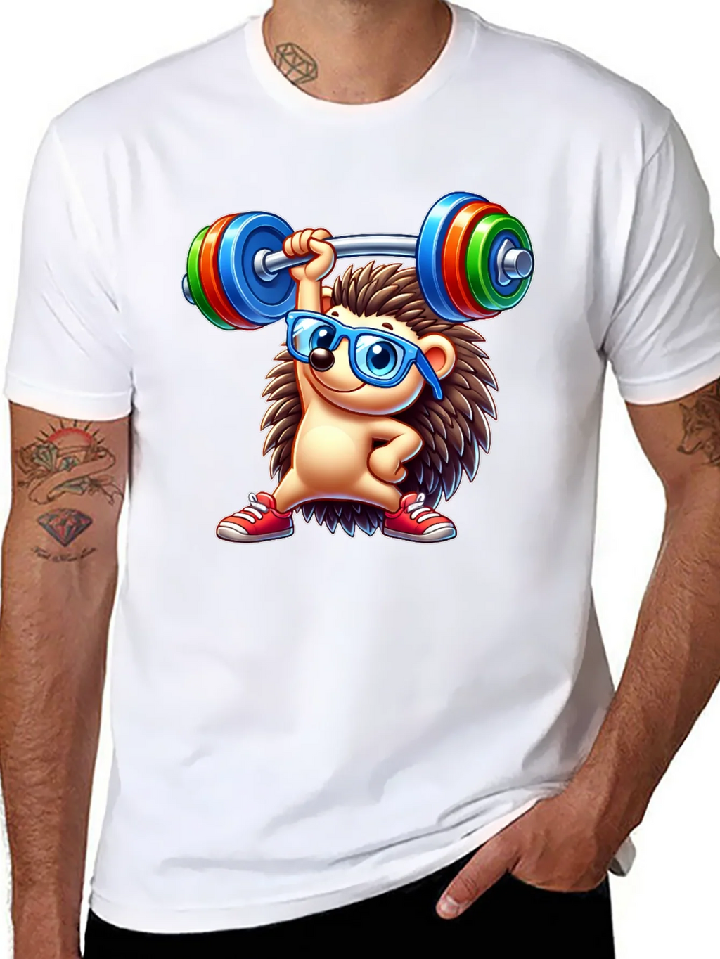 Workout Hedgehog Graphic Tee product image 7
