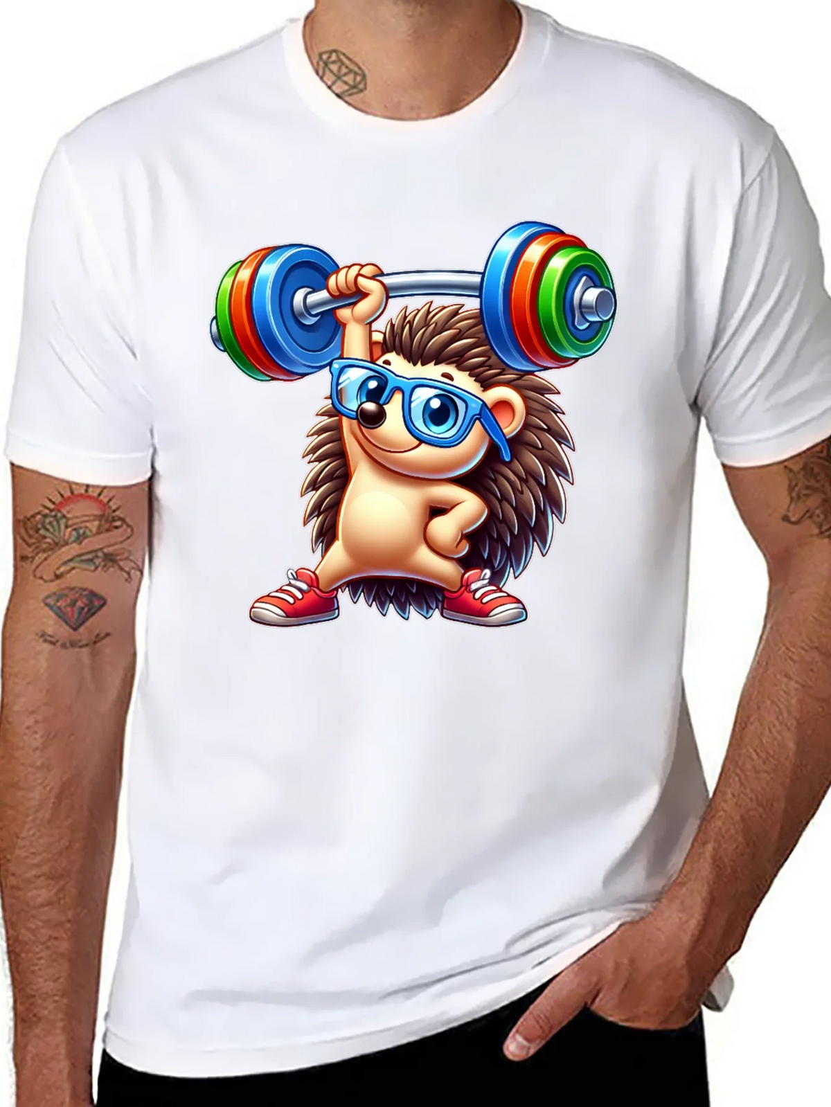 Workout Hedgehog Graphic Tee product image 7