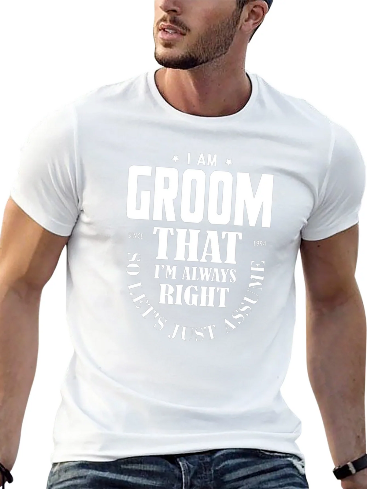 I Am Groom Since 1994 Funny T-Shirt product image 12