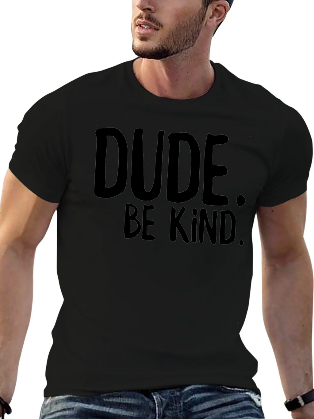 Dude Be Kind T-Shirt - Black Graphic Tee product image 6