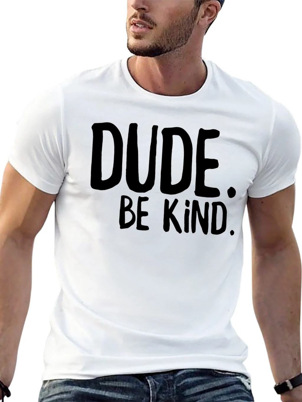 Dude Be Kind T-Shirt - Black Graphic Tee product image 12