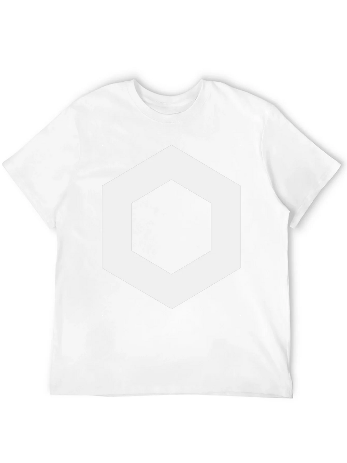 Geometric Hexagon Graphic Tee - Stylish Mens Black T-Shirt product image 11