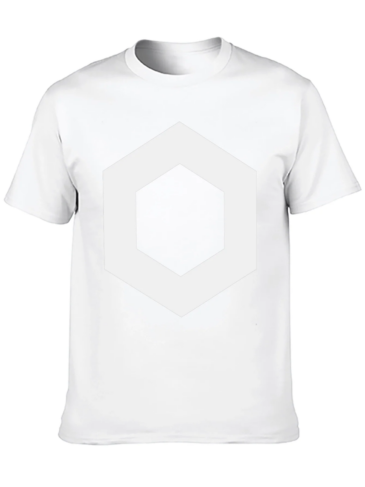 Geometric Hexagon Graphic Tee - Stylish Mens Black T-Shirt product image 9