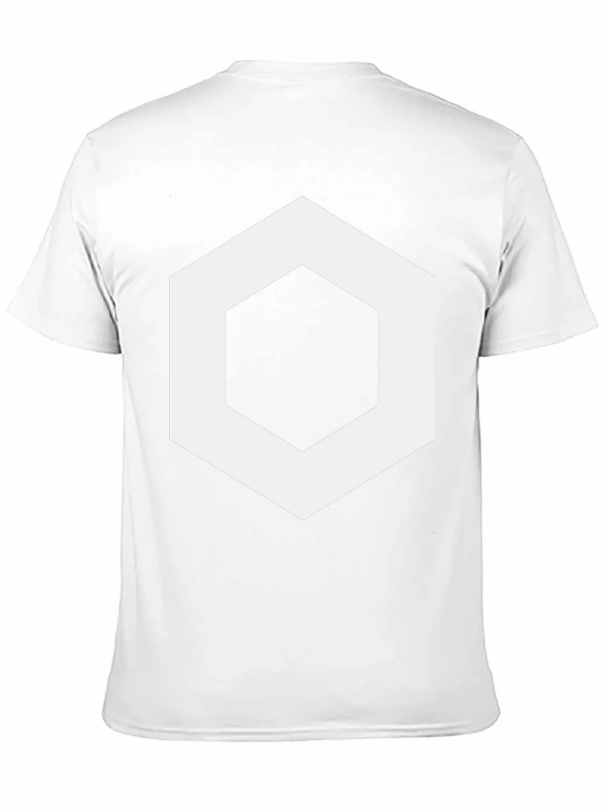 Geometric Hexagon Graphic Tee - Stylish Mens Black T-Shirt product image 10