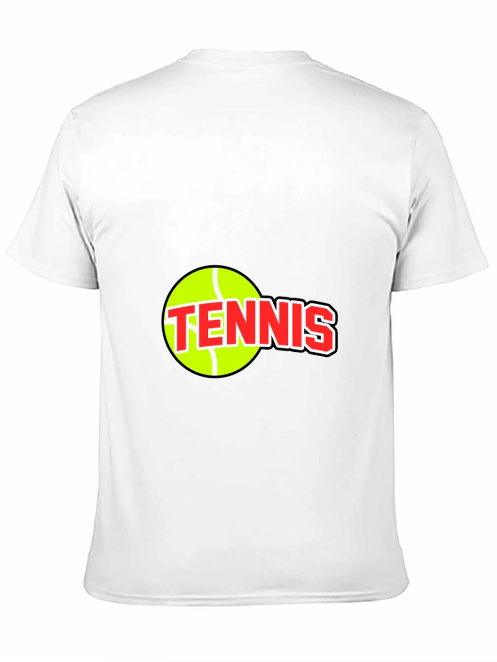Tennis Ball Graphic Tee - Black Cotton T-Shirt product image 10