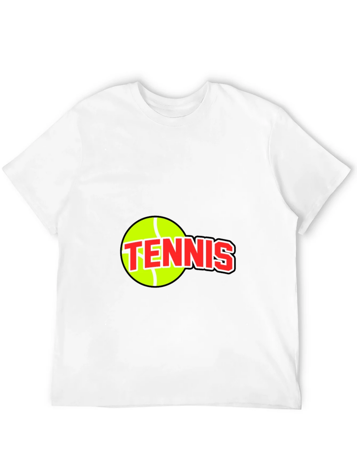 Tennis Ball Graphic Tee - Black Cotton T-Shirt product image 11