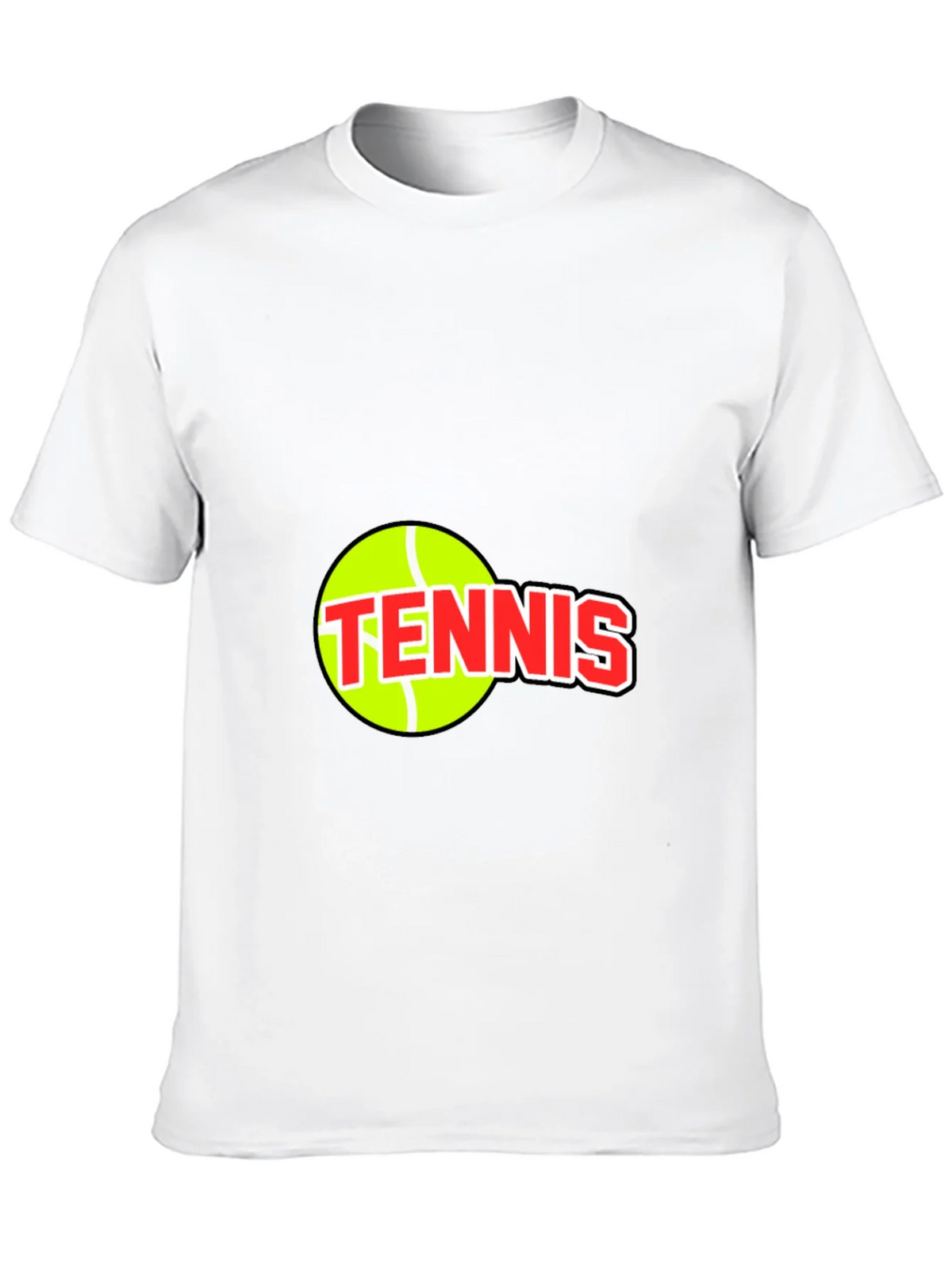 Tennis Ball Graphic Tee - Black Cotton T-Shirt product image 9