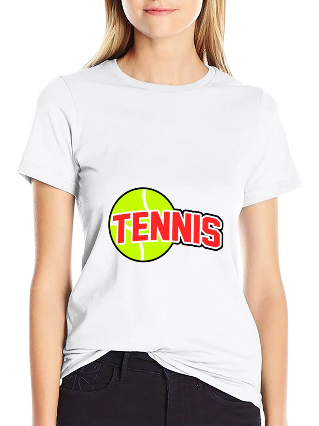 Tennis Ball Graphic Tee - Black Cotton T-Shirt product image 8