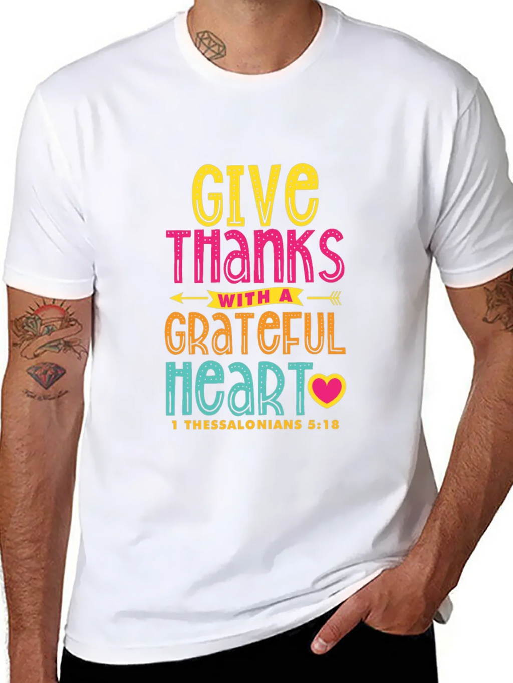 Give Thanks Christian T-Shirt product image 7