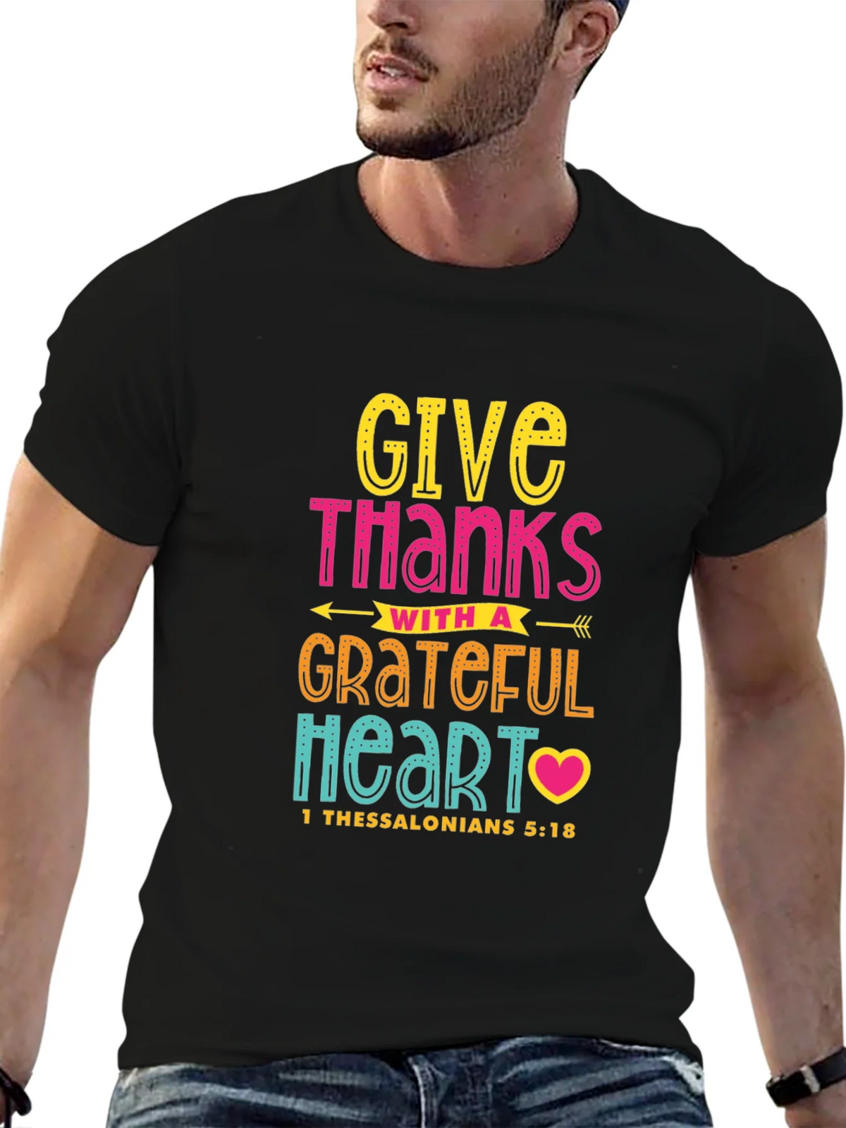 Give Thanks Christian T-Shirt product image 6