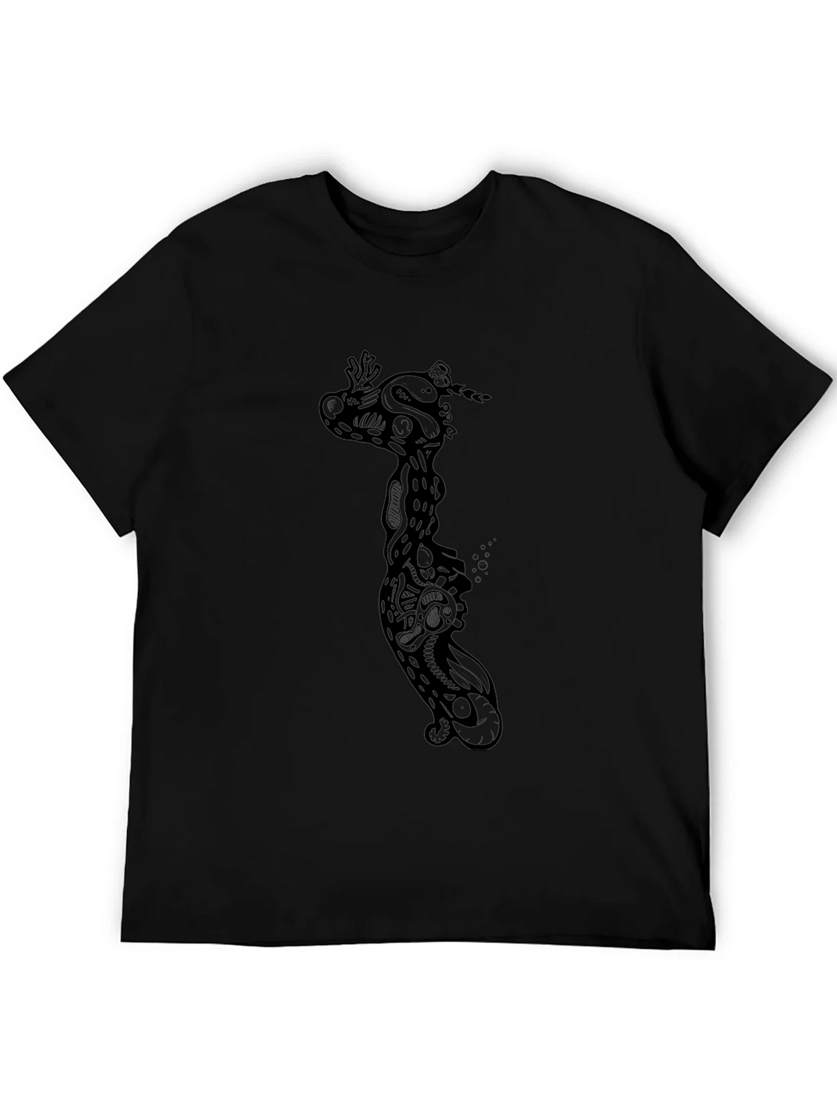 Black Graphic Print Crew Neck T-Shirt product image 5