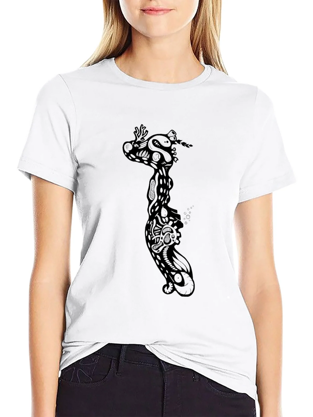 Black Graphic Print Crew Neck T-Shirt product image 8