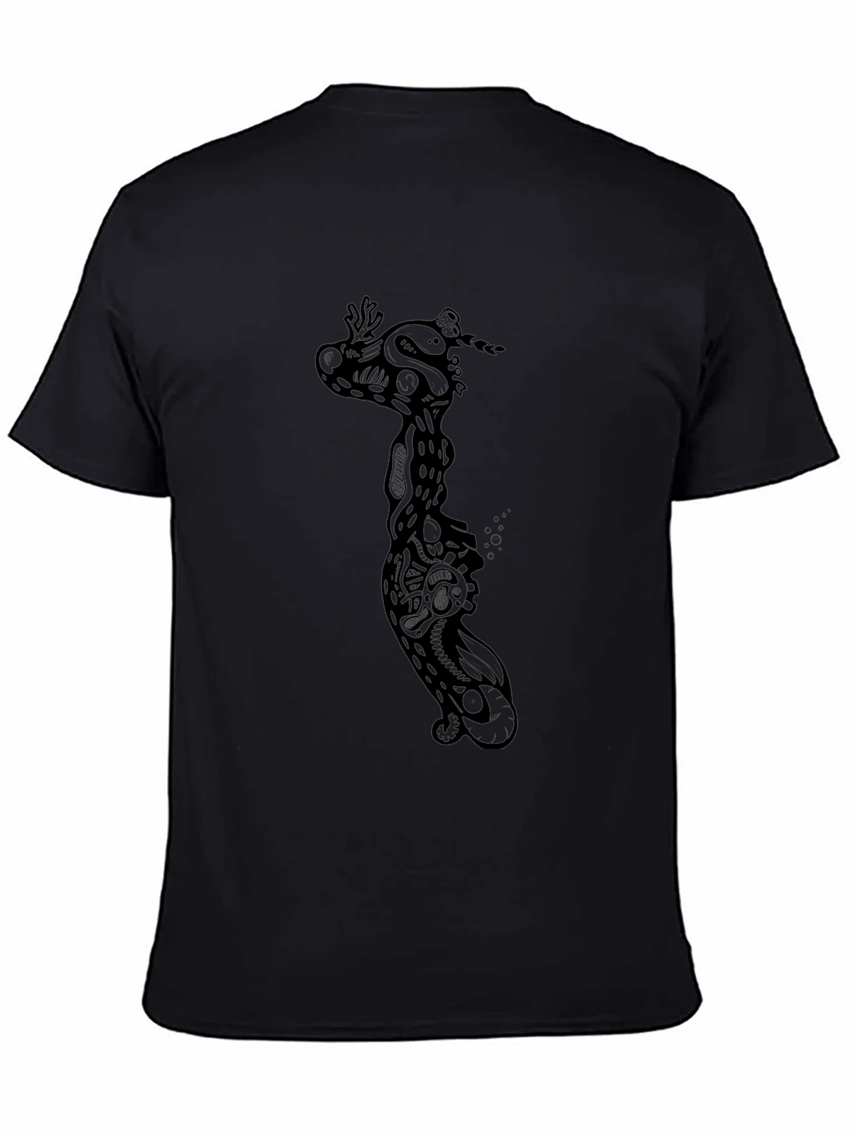 Black Graphic Print Crew Neck T-Shirt product image 4
