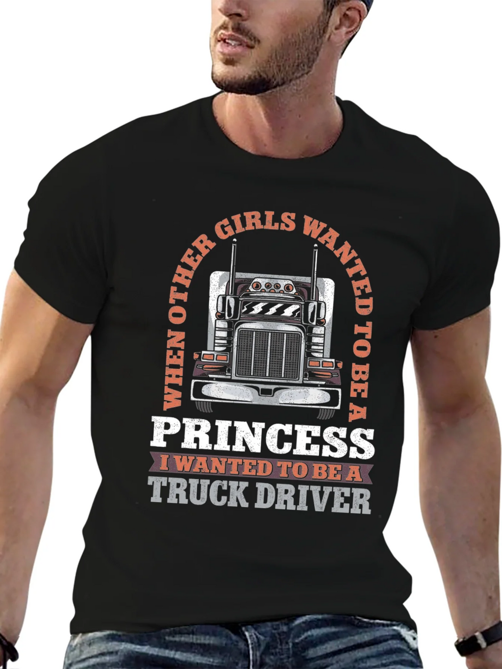 Truck Driver Princess T-Shirt product image 6