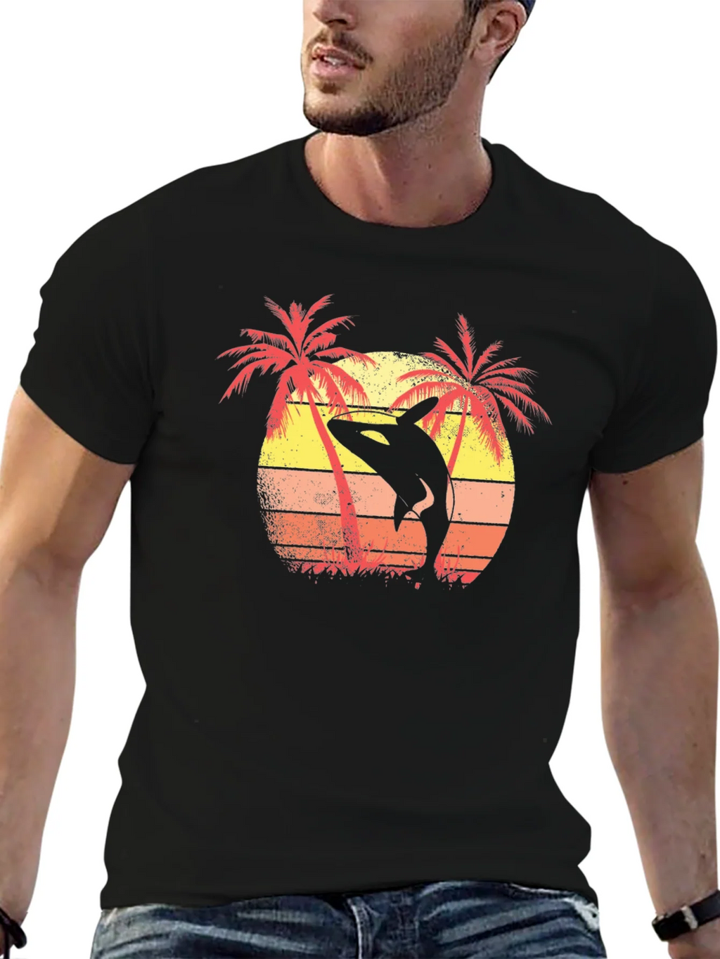 Orca Sunset Graphic Tee - Island Vibes product image 6