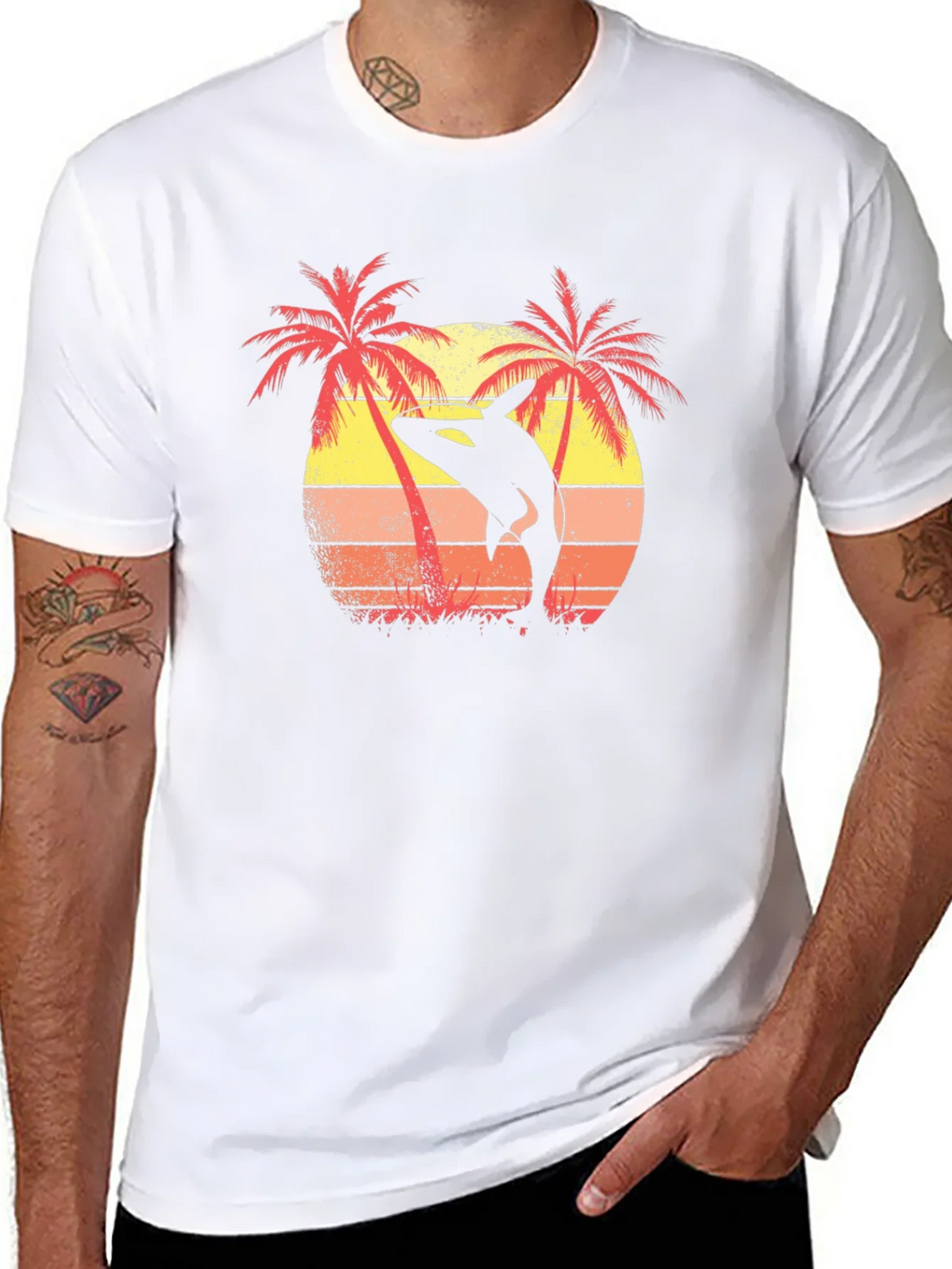 Orca Sunset Graphic Tee - Island Vibes product image 7