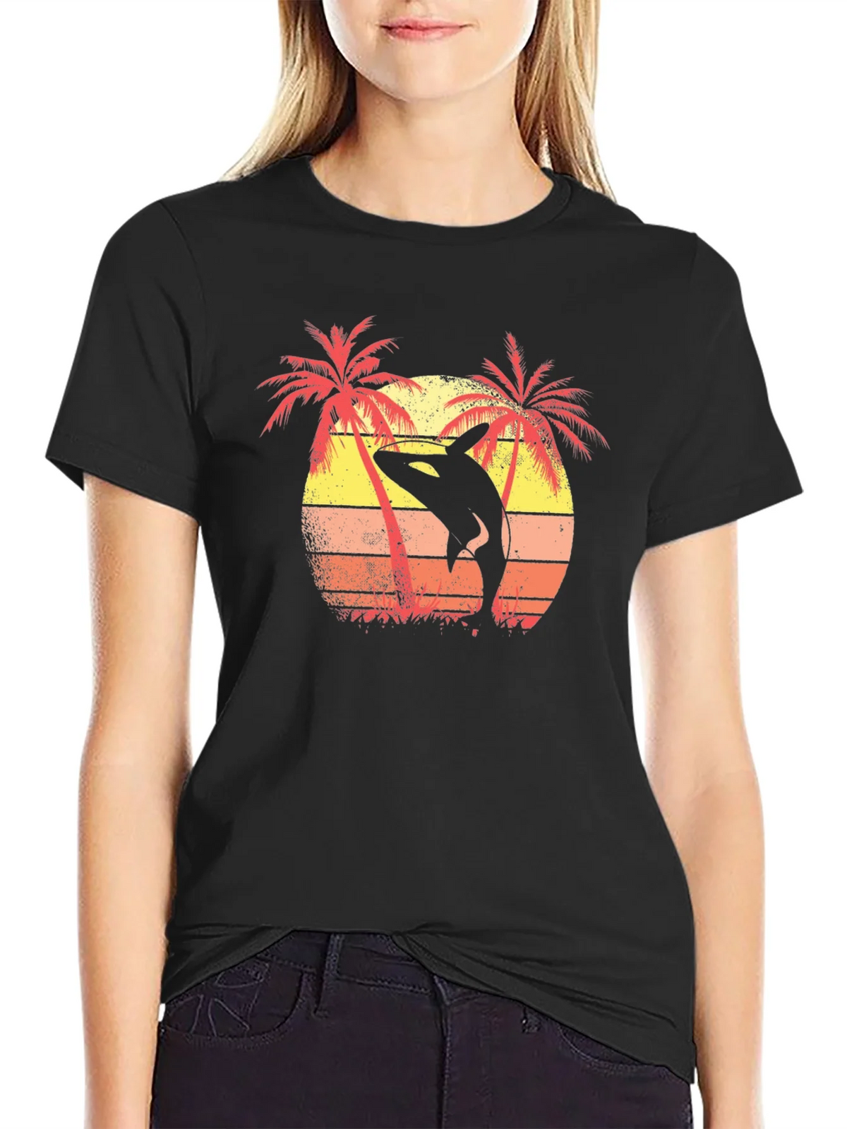 Orca Sunset Graphic Tee - Island Vibes product image 2