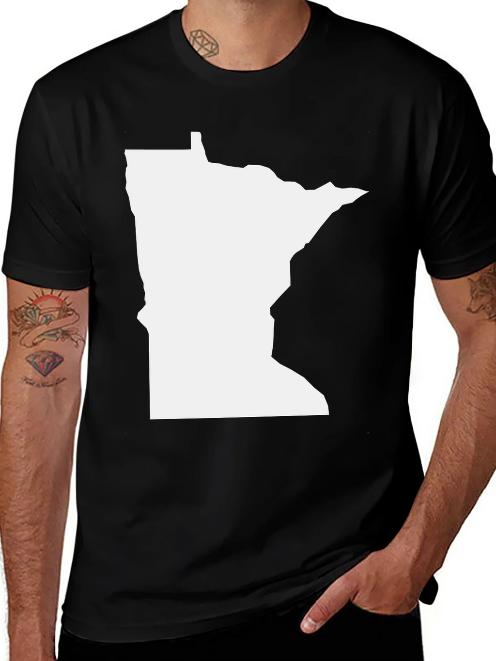 Minnesota State Outline T-Shirt product image 1