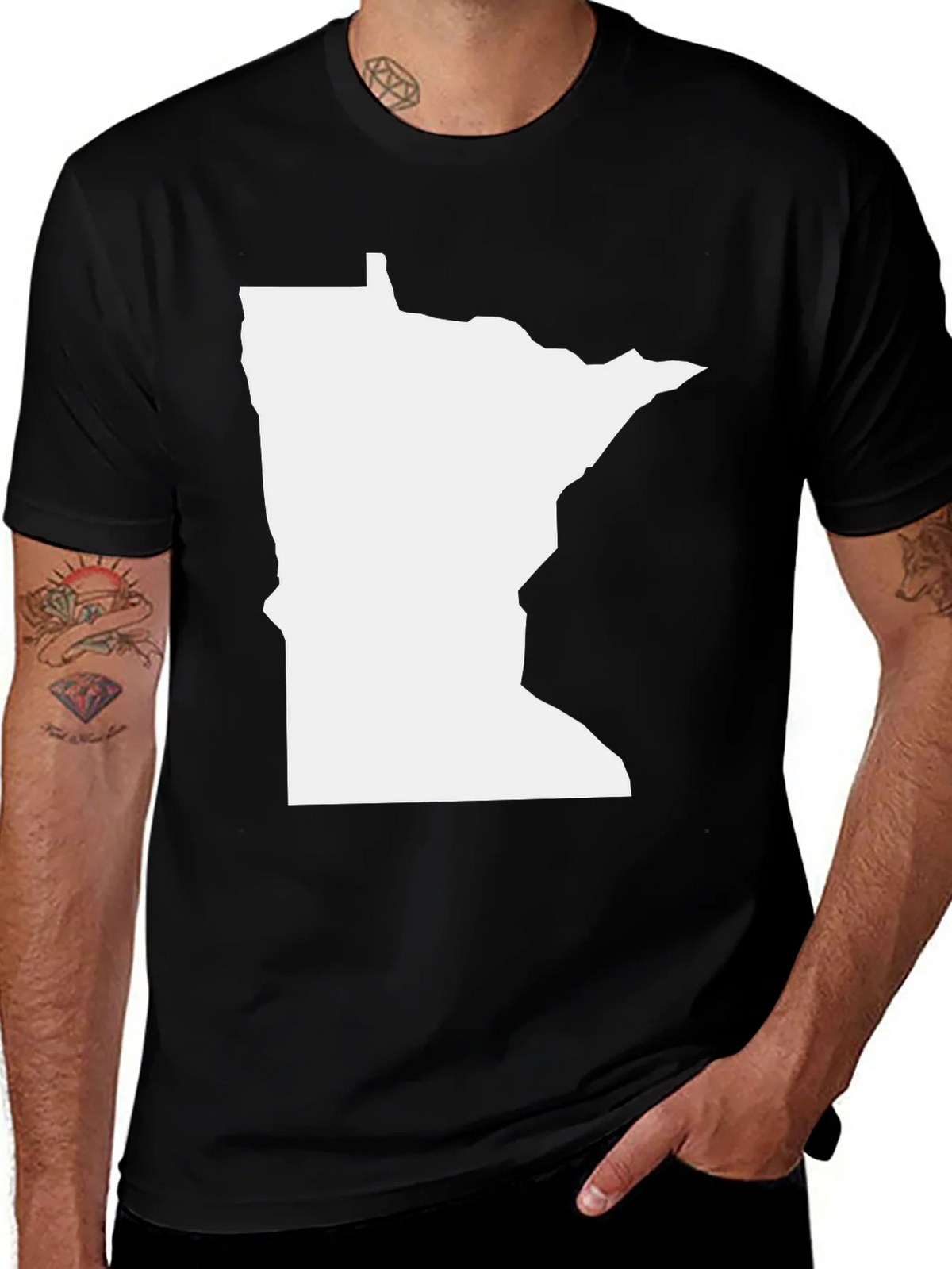Minnesota State Outline T-Shirt product image 1
