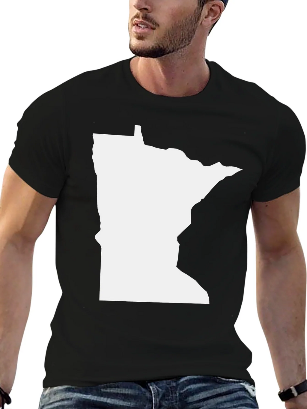 Minnesota State Outline T-Shirt product image 6