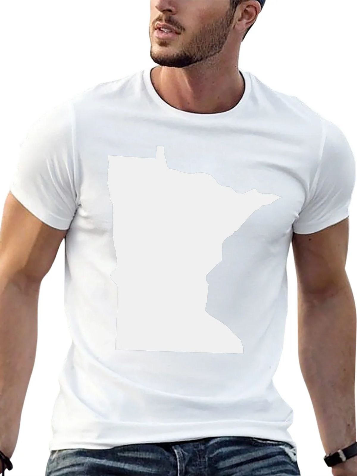 Minnesota State Outline T-Shirt product image 12