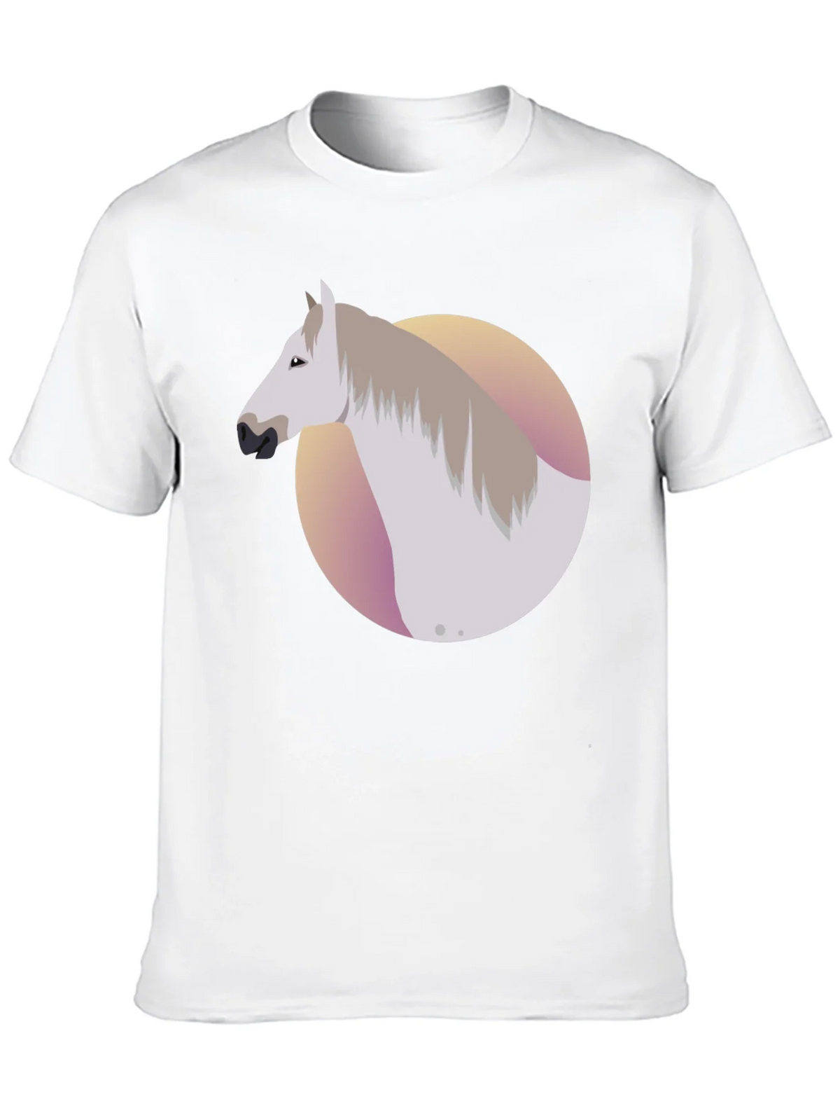 Horse Graphic Tee - Black Cotton Blend Shirt product image 9