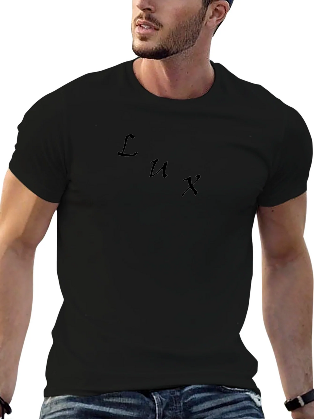 Lux Black T-Shirt - Modern Minimalist Design product image 6