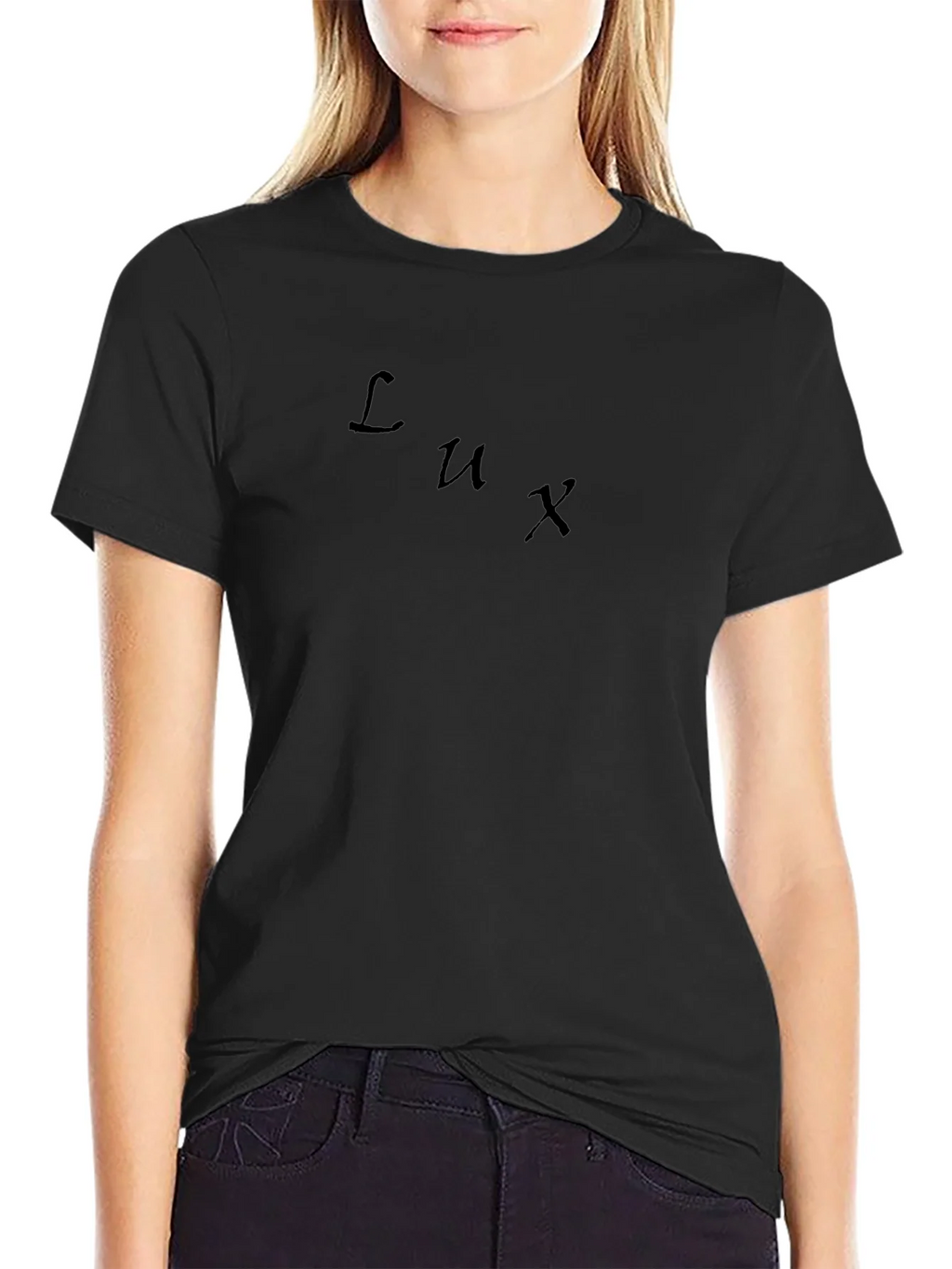 Lux Black T-Shirt - Modern Minimalist Design product image 2
