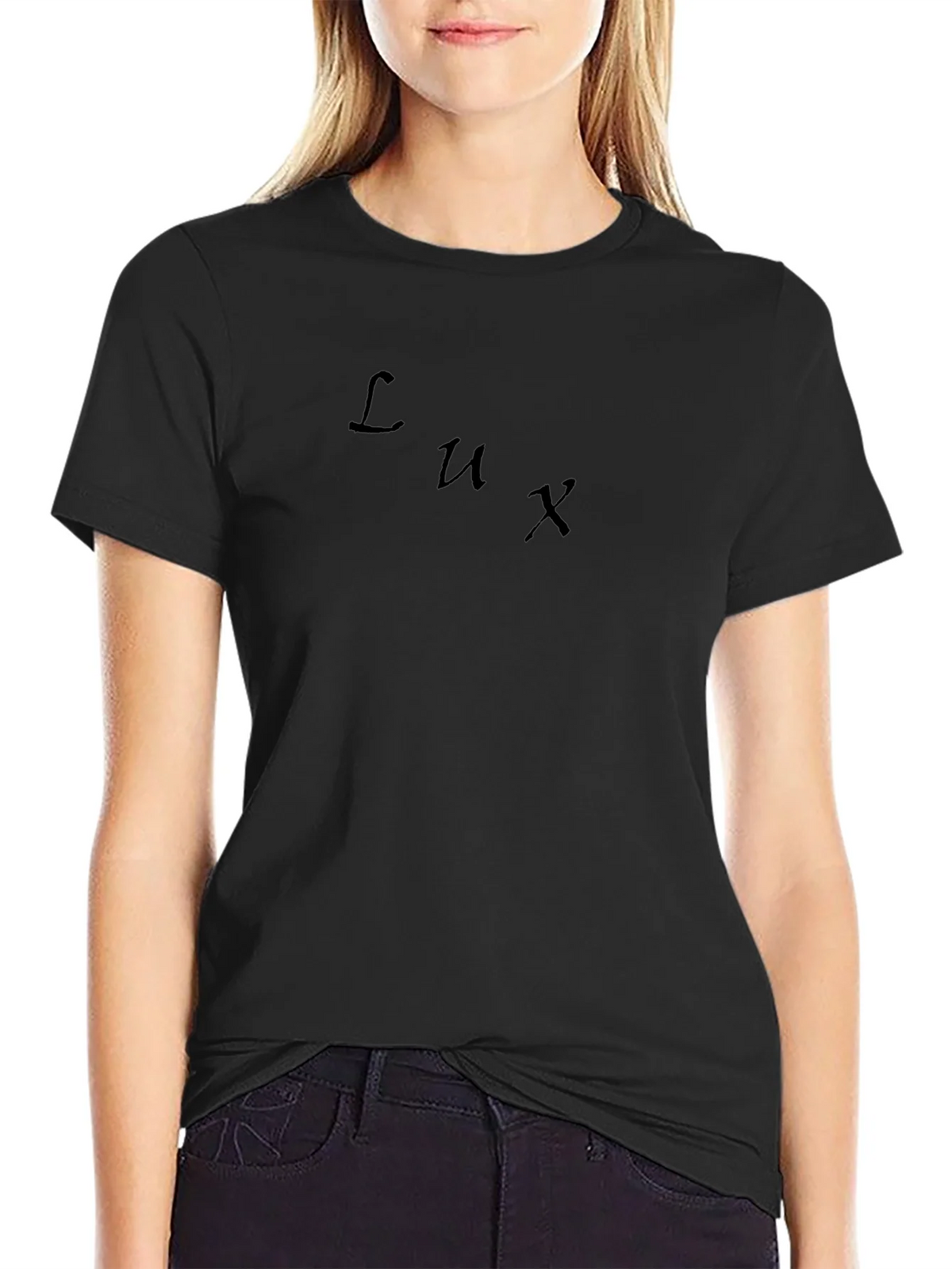 Lux Black T-Shirt - Modern Minimalist Design product image 2
