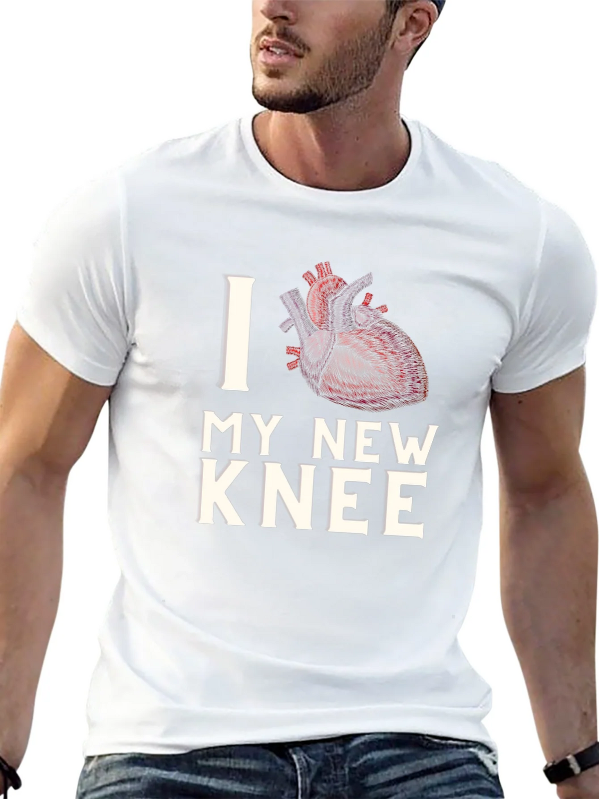 I Heart My New Knee Funny T-Shirt product image 12