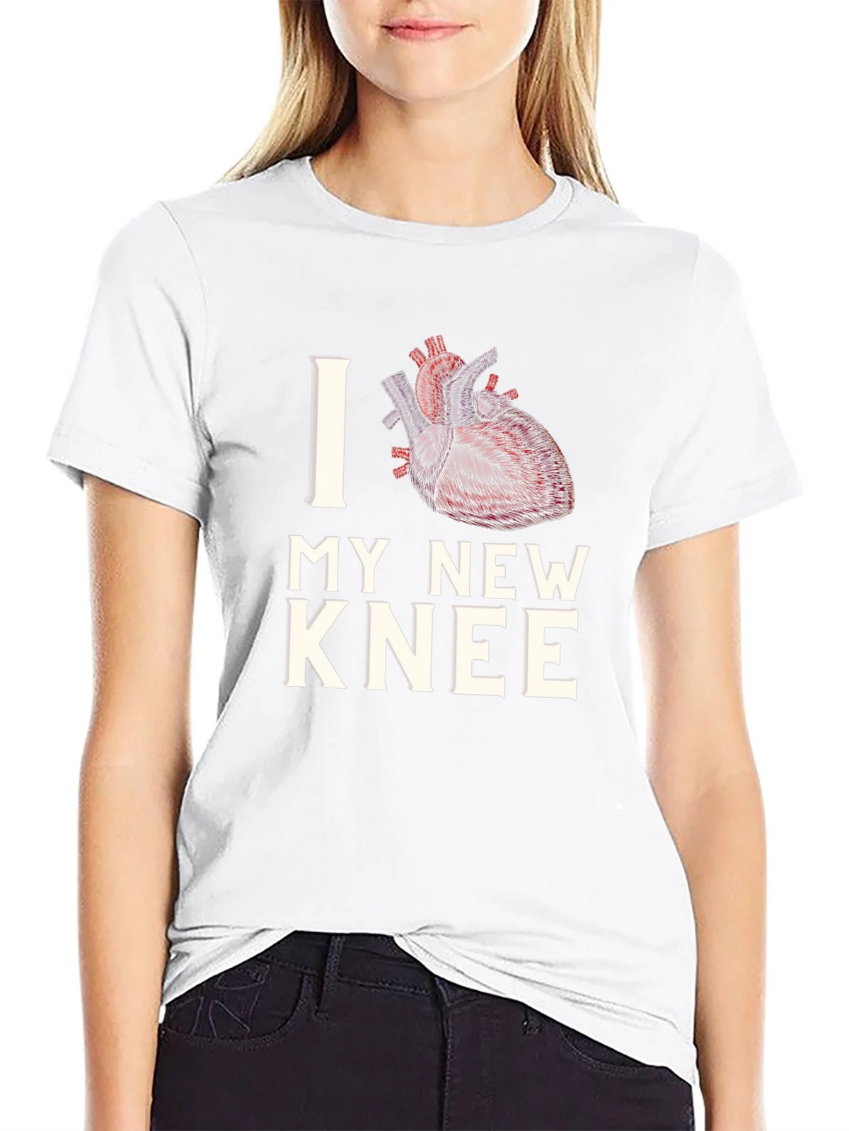 I Heart My New Knee Funny T-Shirt product image 8