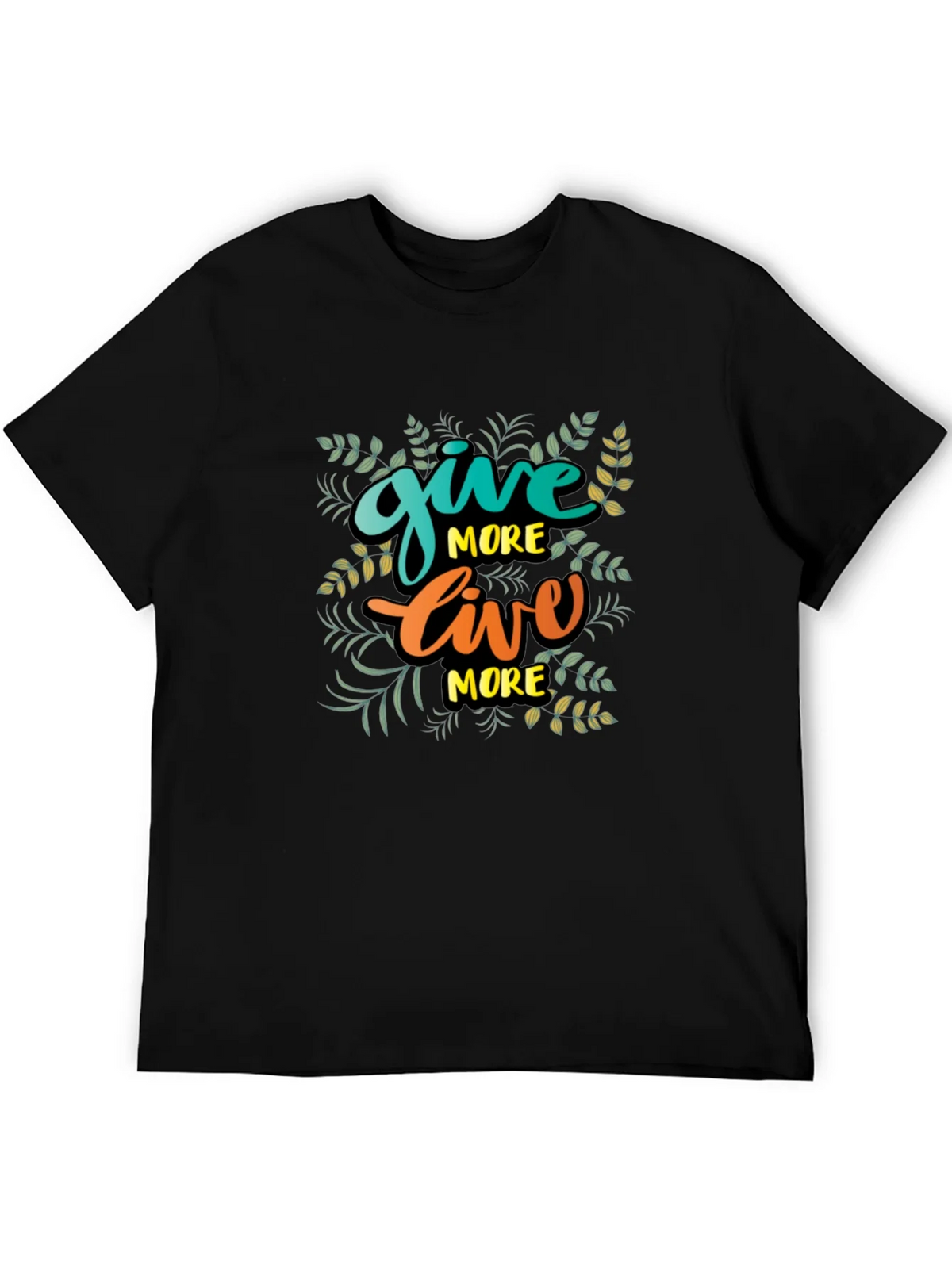Give More Live Black T-Shirt product image 5