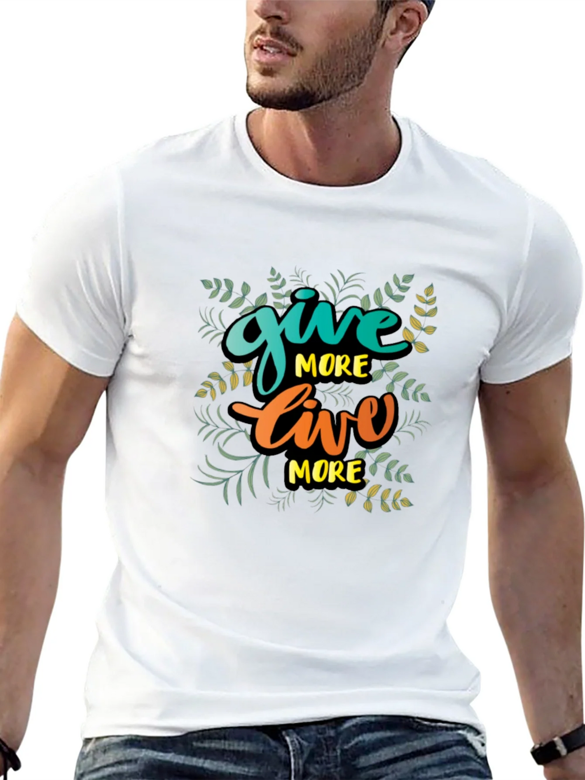 Give More Live Black T-Shirt product image 12