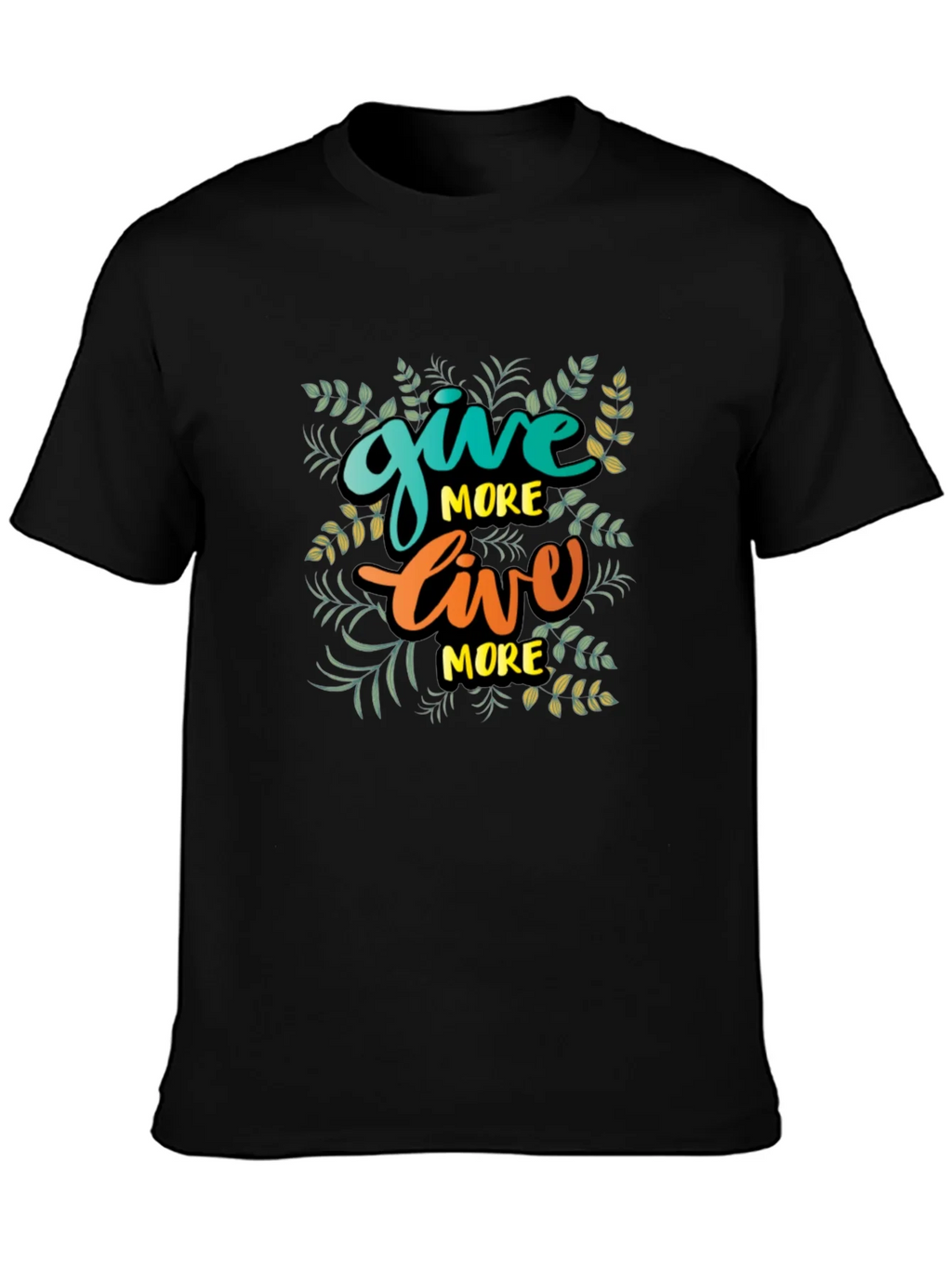Give More Live Black T-Shirt product image 3