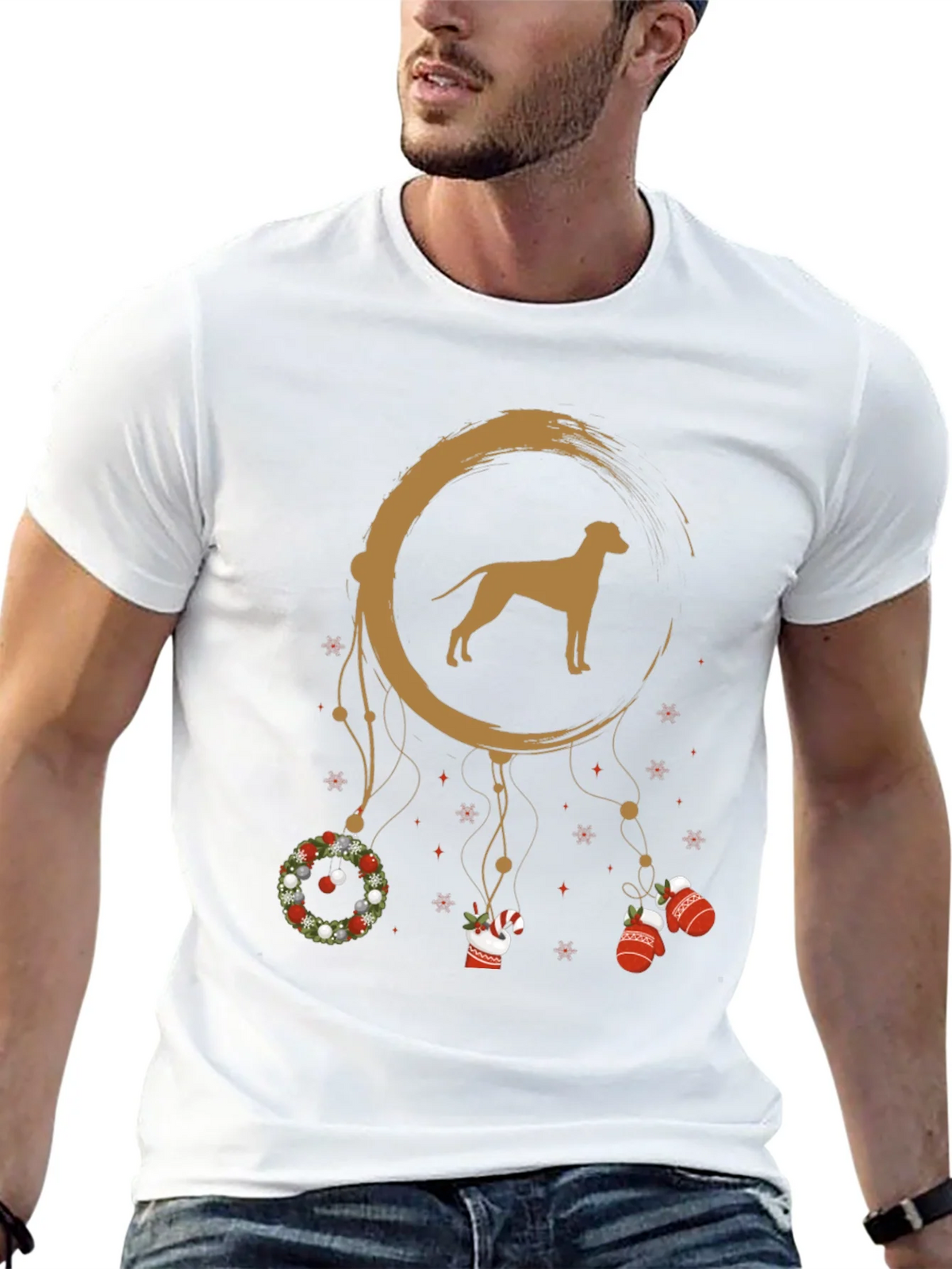 Dog Dreamcatcher Graphic Tee - Holiday Style product image 12