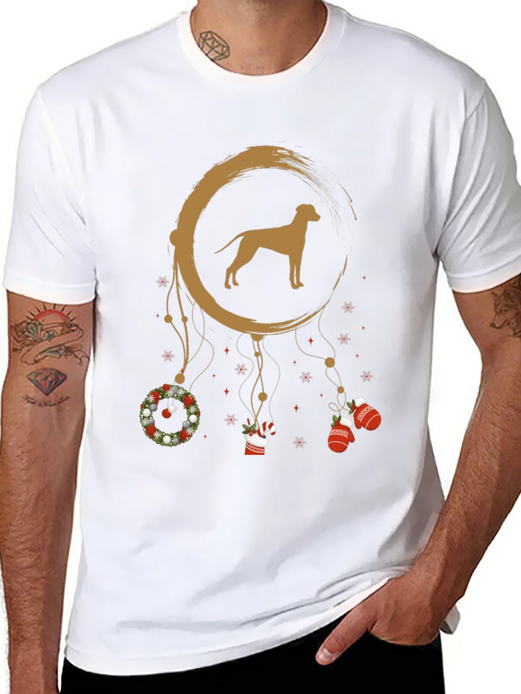 Dog Dreamcatcher Graphic Tee - Holiday Style product image 7