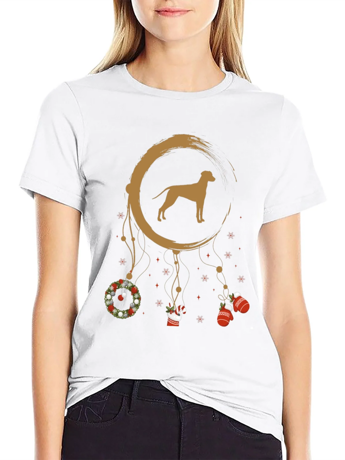 Dog Dreamcatcher Graphic Tee - Holiday Style product image 8