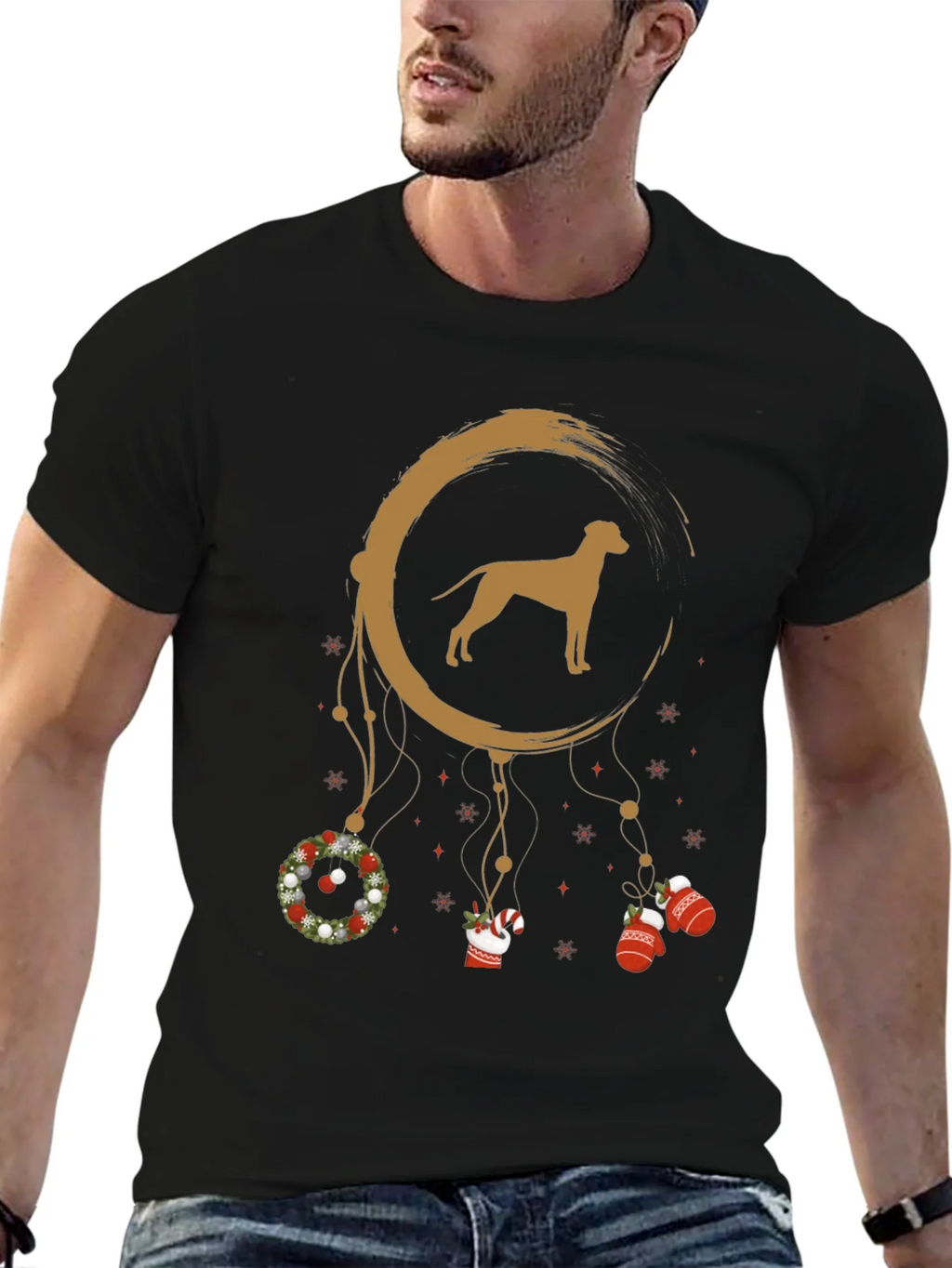 Dog Dreamcatcher Graphic Tee - Holiday Style product image 6