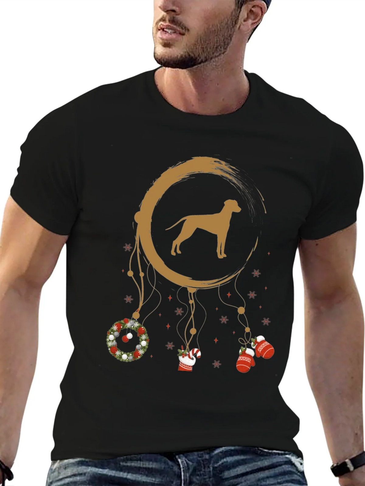 Dog Dreamcatcher Graphic Tee - Holiday Style product image 6