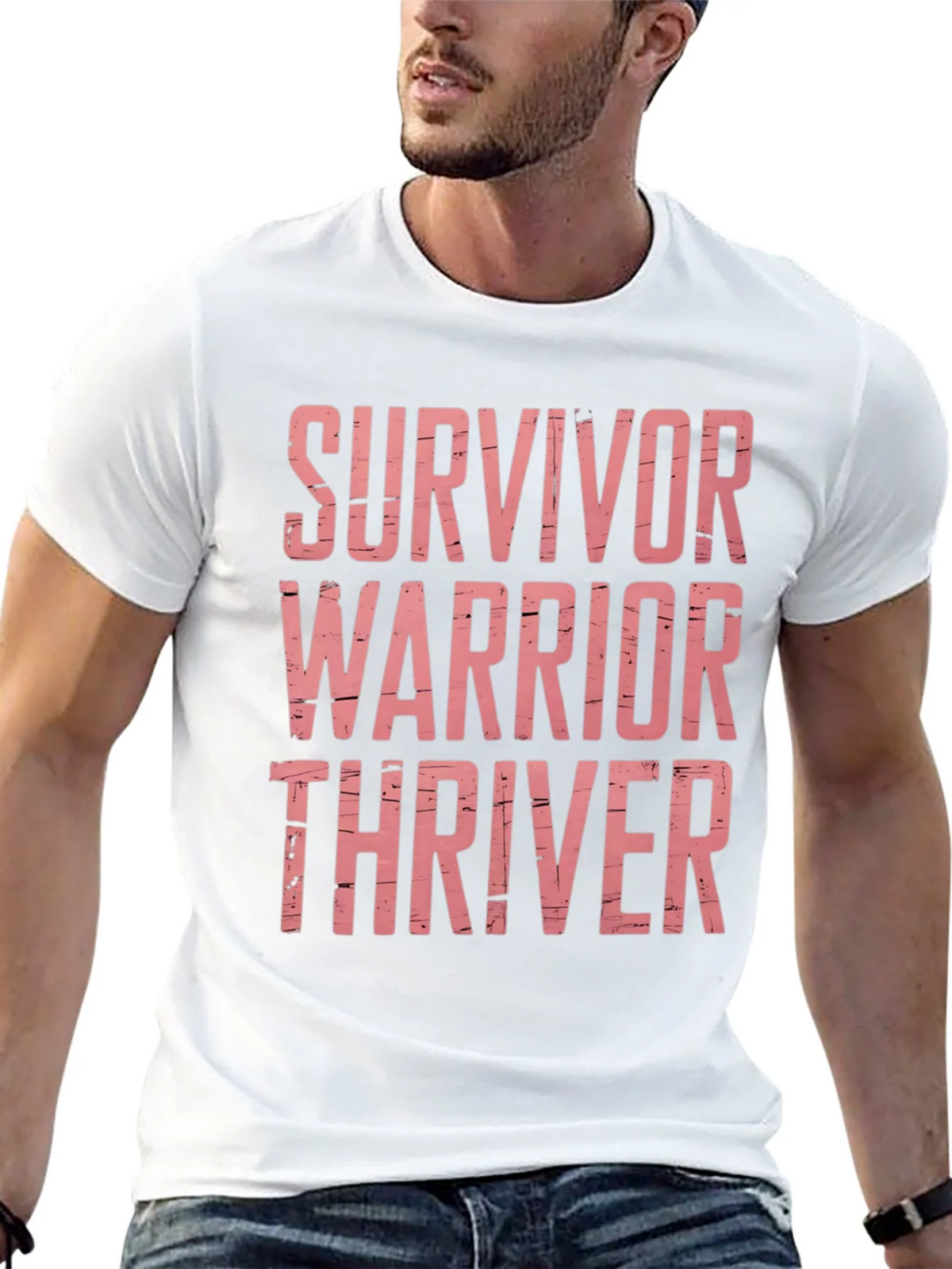 Survivor Warrior Thriver Graphic Tee product image 12