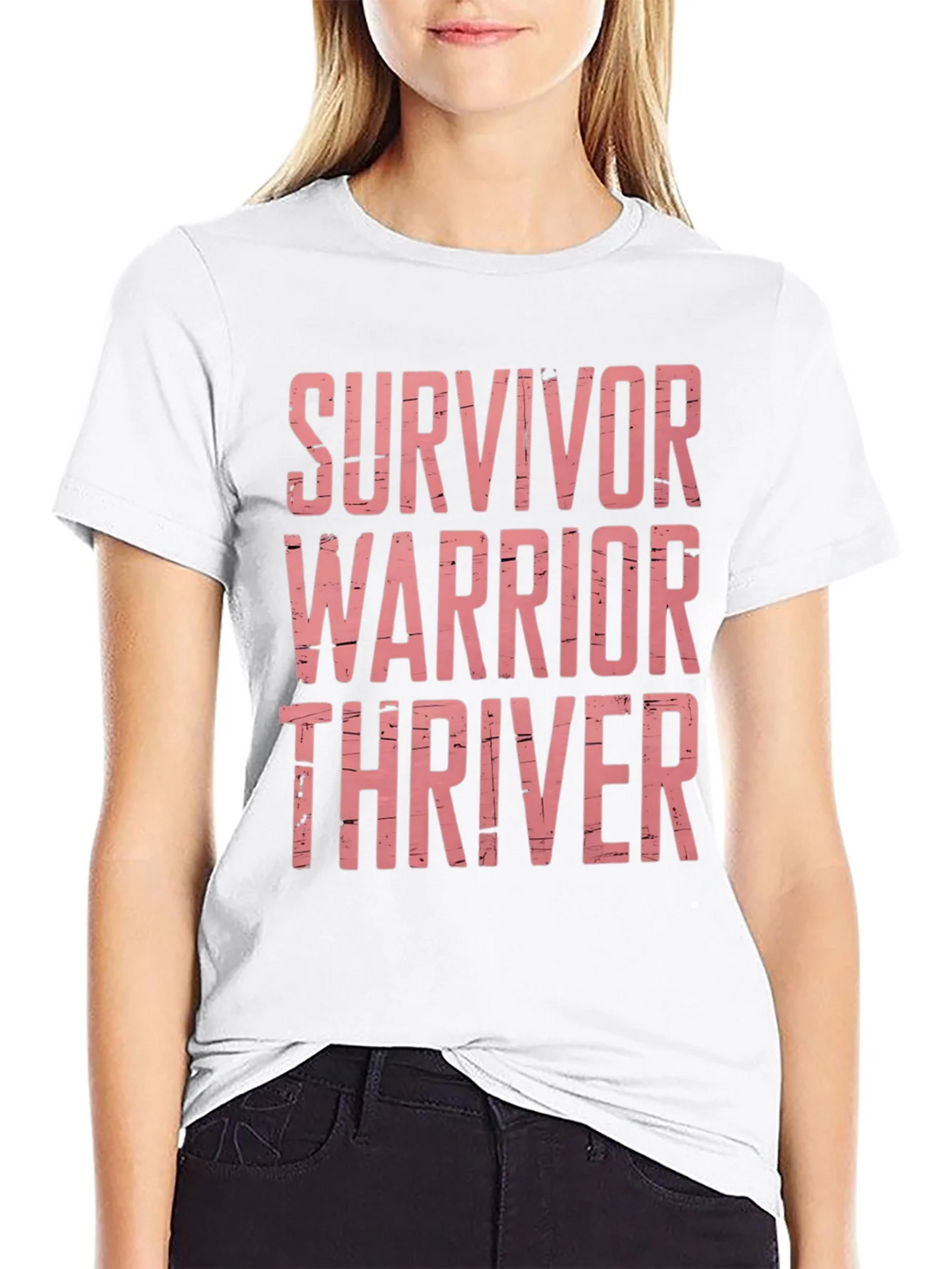 Survivor Warrior Thriver Graphic Tee product image 8