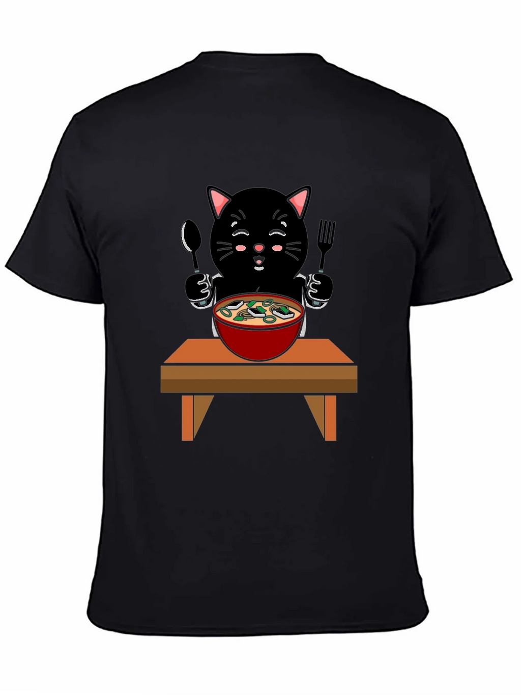 Cat Eating Ramen T-Shirt product image 4