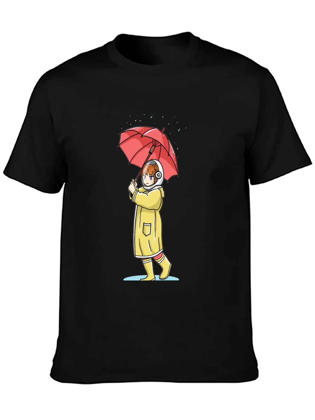 Anime Girl Umbrella Graphic T-Shirt product image 3